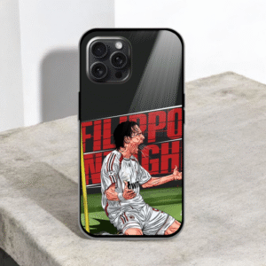 Football Glossy Metal TPU Mobile Case