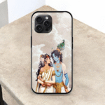 Radha Krishna Glossy Metal TPU Mobile Case