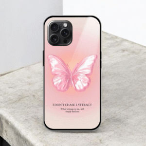I Don't Chase I Attract Glossy Metal TPU Mobile Case