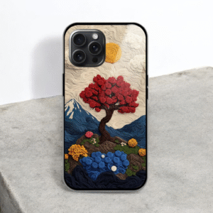 Eternal Nature Tapestry Glossy Metal TPU Mobile Case