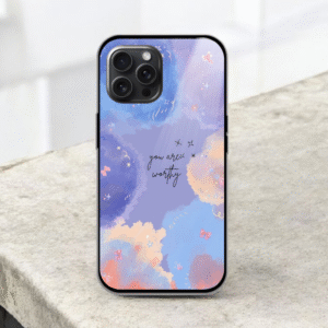 You are worthy Glossy Metal TPU Mobile Case