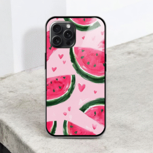 Watermelon Glossy Metal TPU Mobile Case