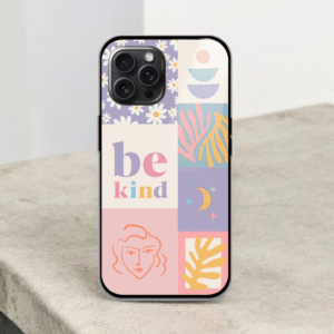 Be Kind Glossy Metal TPU Mobile Case