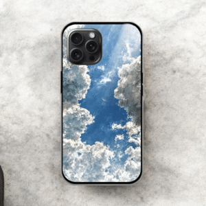 Bright Sky Glossy Metal TPU Mobile Case