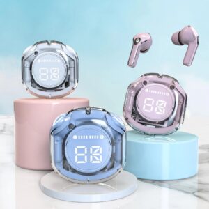 Ultra Pods Pro Bluetooth Earbuds With Display Transparent TWS
