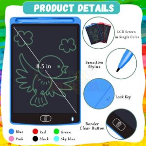 Toy Imagine 8.5" LCD Writing Tablet Toys for Kids Electronic Note Scribble Doodle Board Drawing Rough Writing Pad Digital Magic Slate Best Return Birthday Gift for Girls & Boys(Age : 3+ Years)