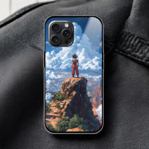 Goku Mountain Glossy Metal TPU Mobile Case