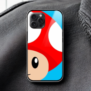 Mushroom Glossy Metal TPU Mobile Case