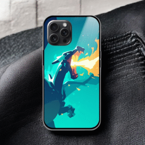 Dinasour Glossy Metal TPU Mobile Case