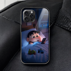 Shinchan Glossy Metal TPU Mobile Case