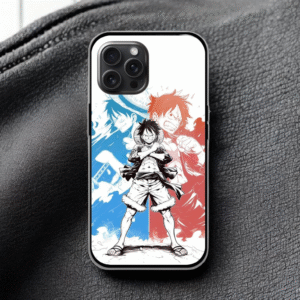 One Piece Glossy Metal TPU Mobile Case