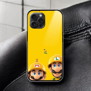 Mario Bros Glossy Metal TPU Mobile Case