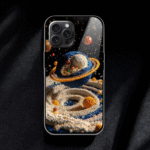Space Glossy Metal TPU Mobile Case
