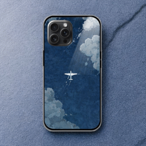 Sky Glossy Metal TPU Mobile Case