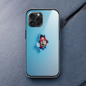 Mario Bros Glossy Metal TPU Mobile Case