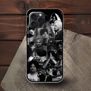 Sidhu Moosewala Glossy Metal TPU Mobile Case