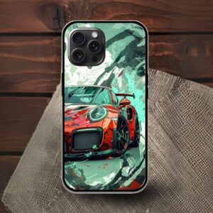 Porsche 911 Glossy Metal TPU Mobile Case