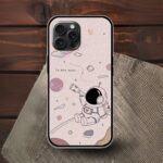 To The Moon Glossy Metal TPU Mobile Case