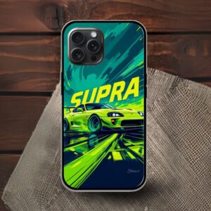Toyota Supra Glossy Metal TPU Mobile Case