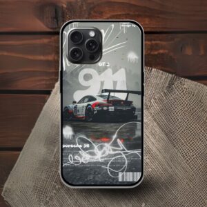 Porsche 911 Glossy Metal TPU Mobile Case