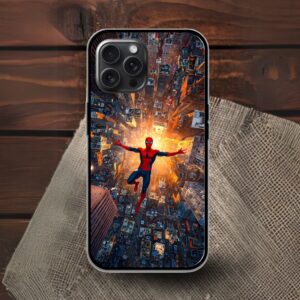 Spiderman Glossy Metal TPU Mobile Case