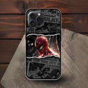 Spiderman Glossy Metal TPU Mobile Case