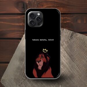 Hakuna Matata Glossy Metal TPU Mobile Case