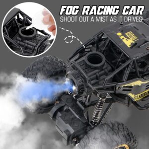 Toyz Remote Control Car For Kids With Mist Smoke Effect 2 Wd Monster Truck Rock Crawler Climbing Rc Toy Vehicle Car For Boys And Girls