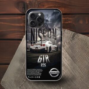 Nissan GTR Glossy Metal TPU Mobile Case