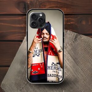Sidhu Moosewala Glossy Metal TPU Mobile Case