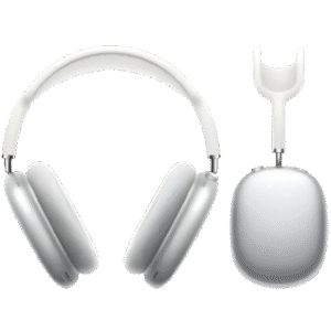 Max Wireless Over-Ear Headphones, Transparency Mode, Personalised Spatial Audio, USB-C Charging, Bluetooth Headphones Compatible for iPhone (White)