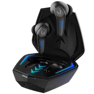 TAGG Rogue 100GT Truly Wireless Gaming Earbuds with 50Ms Low Latency for Gaming, 20Hrs Playtime with Quad ENC Mic for Best Calling Experience || Black