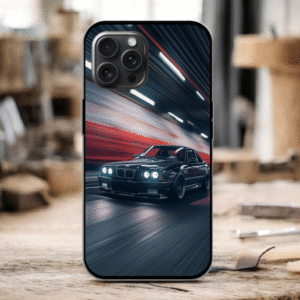 BMW Retro Glossy Metal TPU Mobile Case