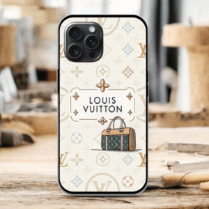 Louis Vuttion Glossy Metal TPU Mobile Case