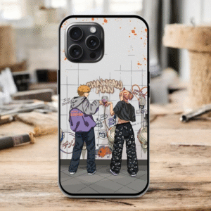 Chainsaw men Glossy Metal TPU Mobile Case