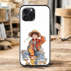 One Piece Glossy Metal TPU Mobile Case