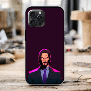 John Wick Glossy Metal TPU Mobile Case