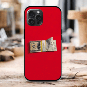 Dollar Glossy Metal TPU Mobile Case