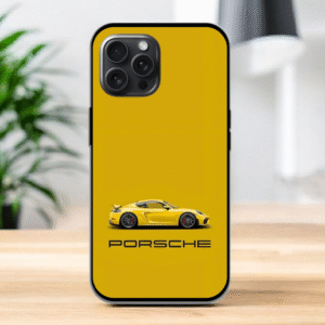 Porsche Glossy Metal TPU Mobile Case