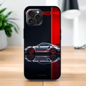 Porsche Glossy Metal TPU Mobile Case