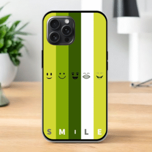 Smile Glossy Metal TPU Mobile Case