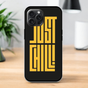 Just Chill Glossy Metal TPU Mobile Case