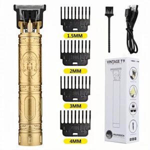 Trimmer Men Professional Cordless Hair Clipper Dragon Style,Rechargeable Trimmer For Beard,Hairs,Moustache & Face,Electric T Blade Zero Gapped Shaving Machine Men's Grooming Kit (TRIMMER CHRGING P)