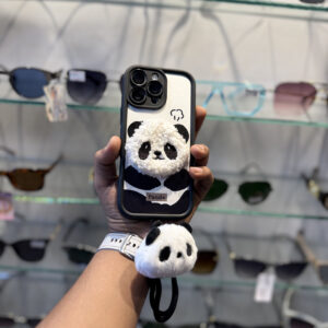 Cute Panda Premium Iphone Mobile Cover With Phone Charm