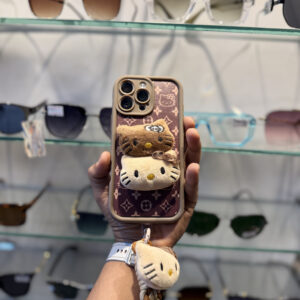 Hello Kitty Premium Iphone Mobile Cover With Phone Charm